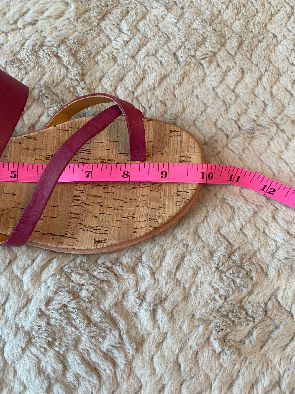 🌸 Kork-Ease Belinda Women's Wine Red Cork Slide Sandal - Picture 8 of 10